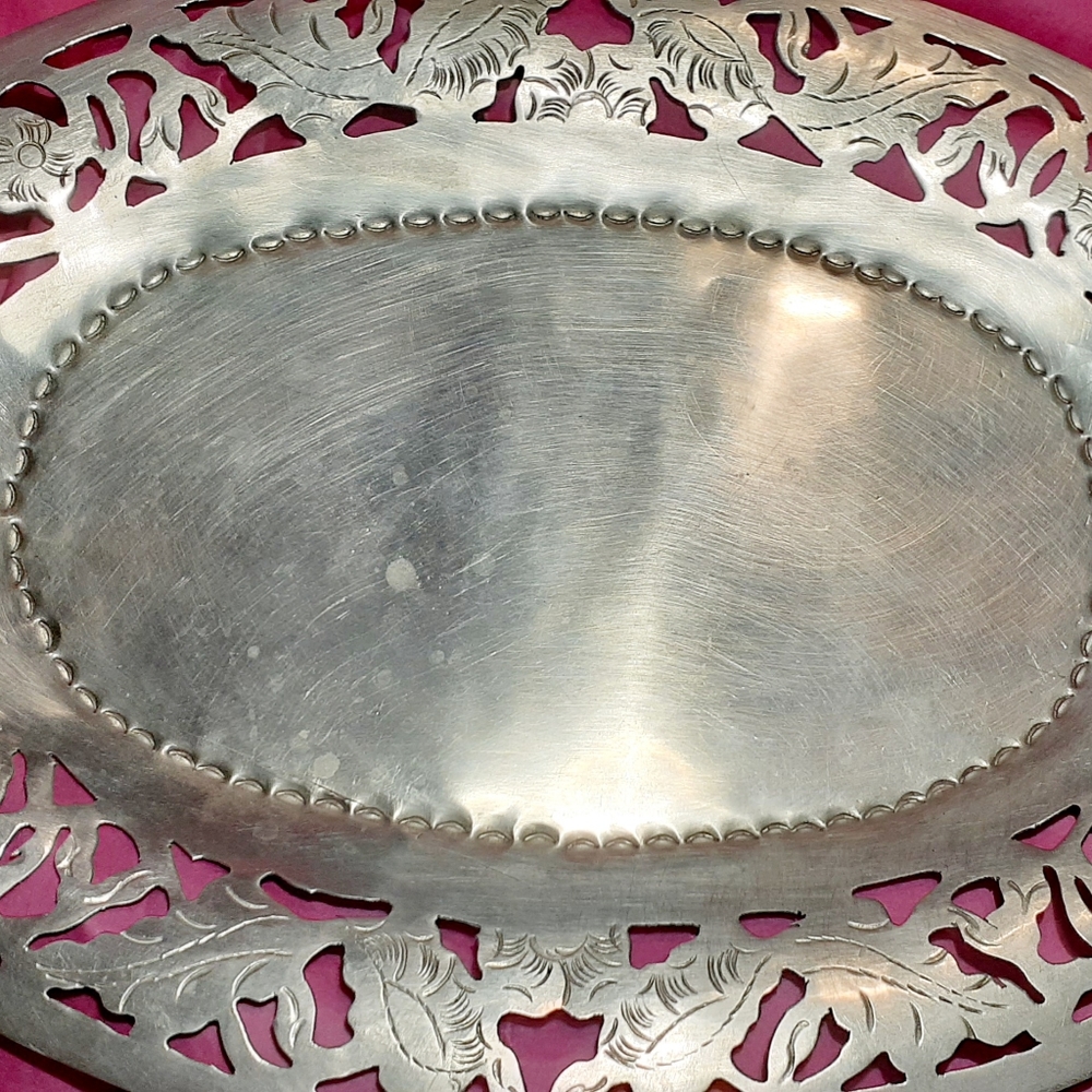 Caged cordial glasses and tray. Vintage - Picture 6 of 9